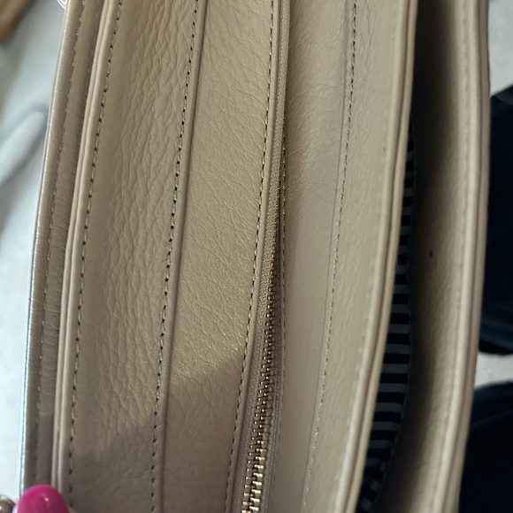 Kate Spade Beige Leather Tote Bag - Picture 9 of 10